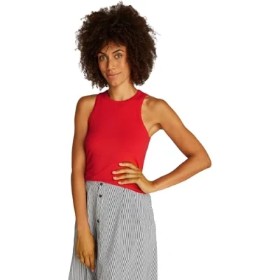 Abbildung von Tommy Hilfiger SLIM TANK Top, Damen, Größe: XXL, Primary red