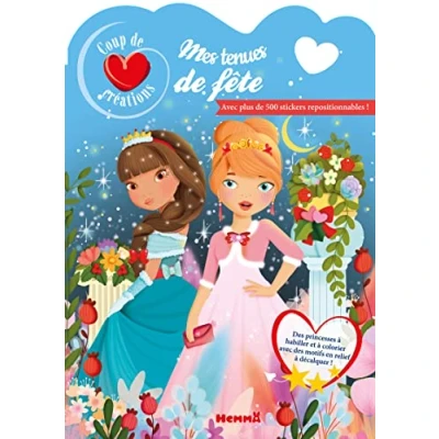 Abbildung von Coup de coeur créations Mes tenues fête Avec plus 500 stickers repositionnables !