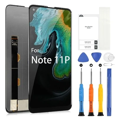Abbildung von ARSSLY OLED LCD Bildschirm für Ulefone Note 11P Display 6,55 Zoll Digitazer Touchscreen Ersatz Montage mit Werkzeugen