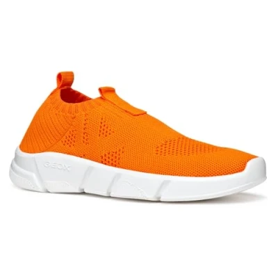 Abbildung von Geox J ARIL Slipper für Kinder, Größe: 28, Orange Schuhe