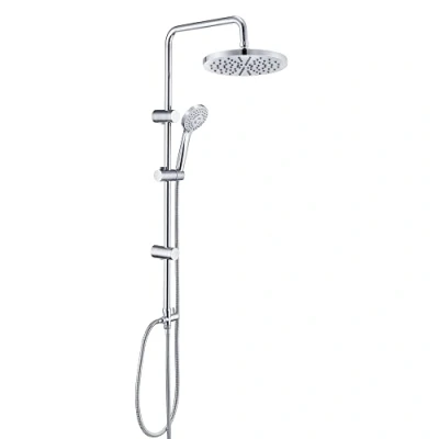 Abbildung von JOHO Regendusche Duschsystem ohne Duscharmatur, Edelstahl Duschset mit ABS Regenduschkopf Chrom Rund(N YTD20)