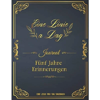 Abbildung von eine zeile pro tag tagebuch: Tägliches Journal, Tagebuch, Jährliches Notizbuch