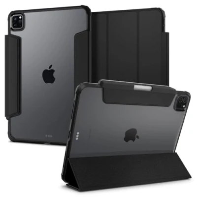 Abbildung von Spigen Ultra Hybrid Pro Hülle Kompatibel mit iPad 11&quot; 4. 2022 3. 2021 2. 2020 1. 2018 Generation Apple Pencil (2. Gen) Halter Schwarz