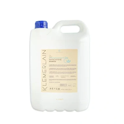 Abbildung von K KLEMERLAIN Mandarinen Aroma Shampoo. Karaffe Kein Salz, keine Parabene. Alle Haartypen. Entwickelt für den professionellen Friseur 5000 ml