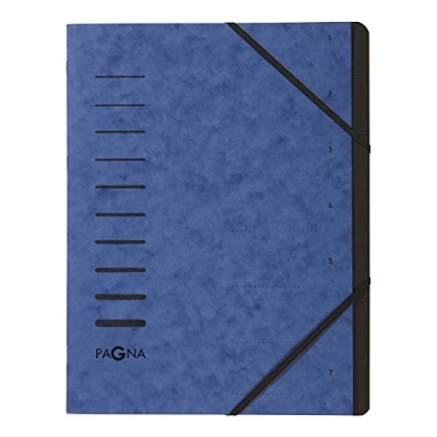 Abbildung von Pagna 40058 02 Ordnungsmappe, 7 teilig, 1 7, blau, Stück