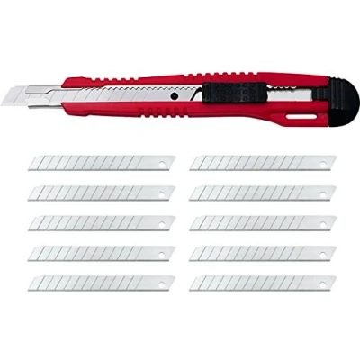 Abbildung von Wedo Cuttermesser Profi Cutter 9mm rot/schwarz