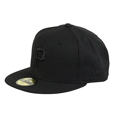 Abbildung von New Era Pittsburgh Pirates Cap 59Fifty Basecap Baseball Fitted Kappe MLB bob schwarz 7 56cm (M)
