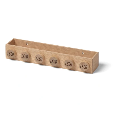 Abbildung von LEGO 1x6 Bücherregal aus Holz, Oak Soap Treated