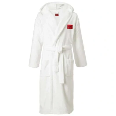 Abbildung von HUGO Terry Hooded GOWN Bademantel, Damen, Größe: XL, White