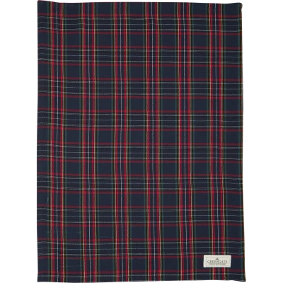 Abbildung von Greengate Dagmar Geschirrtuch check dark blue 70x50cm