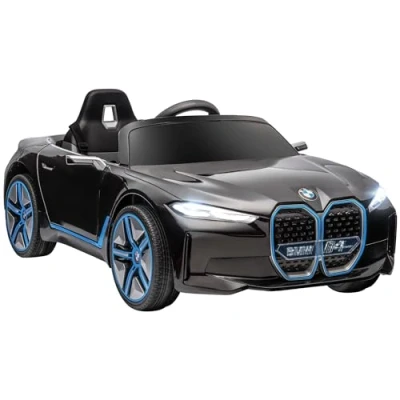 Abbildung von HOMCOM Elektro Kinderauto Kinder Elektroauto, Elektrisches Kinderfahrzeug mit Scheinwerfer, Belastbarkeit 30 kg, (1 tlg), Fernbedienung, Schwarz