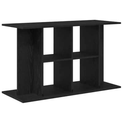 Abbildung von vidaXL Aquariumständer Schwarz Eichen Optik 100x40x60 cm Holzwerkstoff, Aquarienschrank, Aquarienunterschrank, Aquarienständer, Aquariumunterschrank