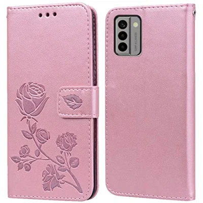 Abbildung von PKQTOP Hülle für Nokia G22 Handyhülle,Klappbar Tasche Case,Standfunktion,Kartenfach,Silikon Bumper,Stoßfeste Schutzhülle Cover