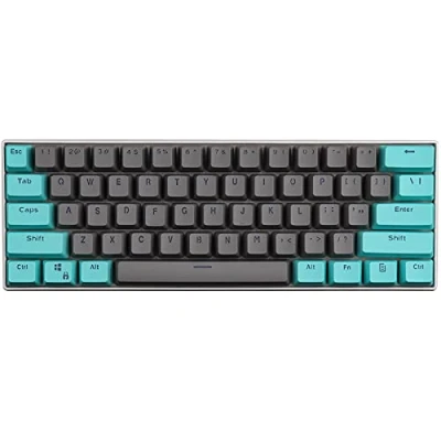 Abbildung von KEEZSHOP Keycaps, 61 Keycaps Backlight Zwei Farben mechanische PBT Tastaturen für GH60 / RK61 ALT61 Jahr/Keyboard Poker Keys