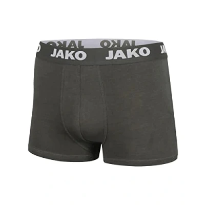 Abbildung von JAKO Herren Boxershorts Basic 2er Pack, Anthrazit, S