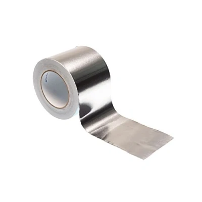 Abbildung von GOCABLETIES Breites Aluminium Klebeband, 100 mm x 50 m, selbstklebendes Alu silber, Wasser und hitzebeständig Band zum Versiegeln, Reparieren Isolieren, 1 Rolle
