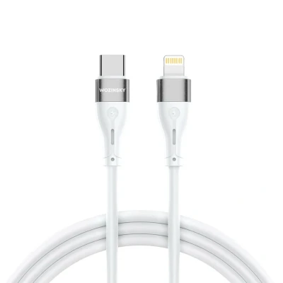 Abbildung von Ladekabel 27W Schnellladekabel in Weiß 1m USB C kompatibel mit iPhone Datenkabel