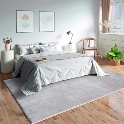 Abbildung von Mia&#039;s Teppich Olivia Wohnzimmer/Schlafzimmer waschbar 240x340 cm, Grau