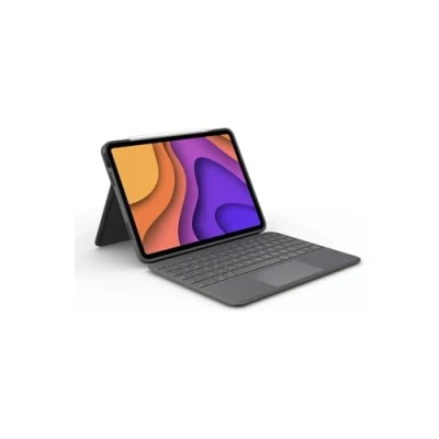 Abbildung von Logitech Folio Touch iPad Air 4. und 5. Generation Kompatibel mit beleuchtetem Tastatur Case Englisch