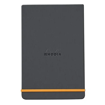 Abbildung von Rhodia 194343C Notizbuch Webnotepad 9x14 cm, 96 Blatt abtrennbar liniert 90 g, 1 Stück, Titanium