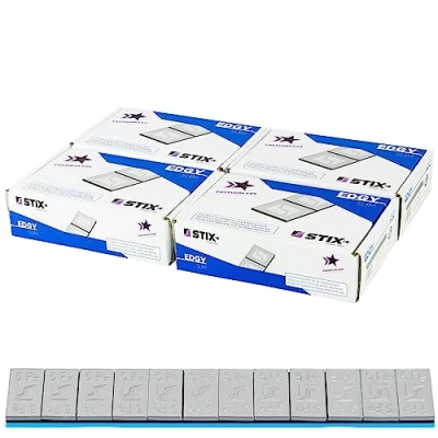 Abbildung von 12KG Klebegewichte für Alufelgen 60g (12x5g Kunststoffbeschichtung) 200 Stück Auswuchtgewichte Kleberiegel