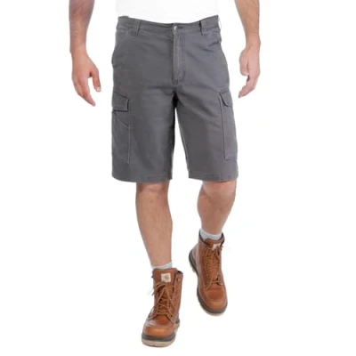 Abbildung von Carhartt Herren Rugged Flex® Relaxed Fit Cargo Arbeitsshorts aus Canvas, Shadow, W34