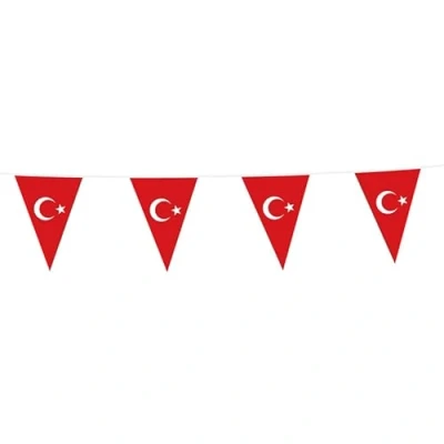 Abbildung von Flaggenlinie Türkei 10 Meter