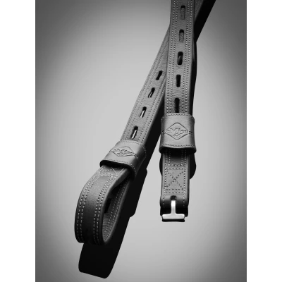 Abbildung von LeMieux Steigbügelriemen Vector Close Contact Leder Schwarz 60cm