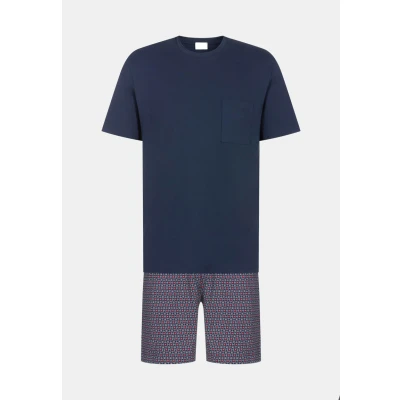 Abbildung von Mey Schlafanzug &quot;RED TILE&quot;, Langarm Shirt mit Brusttasche