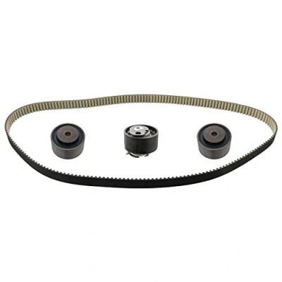 Abbildung von FEBI BILSTEIN 104795 Zahnriemensatz 195 mit abgerundetem Zahnprofil inkl. Spannrolle, Führungsrollen LAND ROVER: Discovery 3, Range Rover Sport