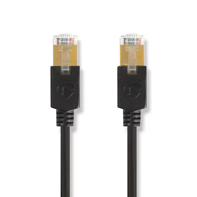 Abbildung von Nedis Cat 6 Kabel RJ45 Stecker F/UTP 15.0 m rund LSZH / PVC Anthrazit Verpackung mit Sichtfenster