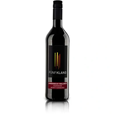 Abbildung von 3 Flaschen Fünfklang Lemberger mit Trollinger a 750ml Rotwein
