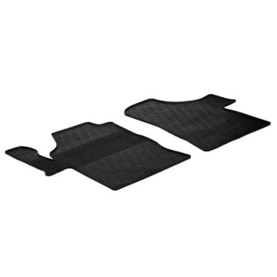 Abbildung von Gledring 0913 Fußmattensatz Gummi vorne 2 schwarz 750mm 550mm MERCEDES BENZ: Vito Bus, Mixto, Viano