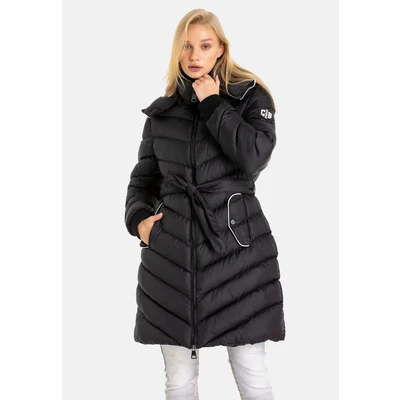 Abbildung von Cipo &amp; Baxx Wintermantel, Damen, Größe: Large, Black