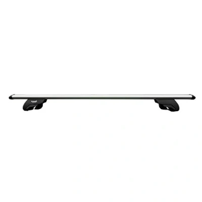 Abbildung von Summit SUP 930 Premium Geländer Dachträger für Autos mit angehobenen Laufschienen, Aluminium, 2er Set