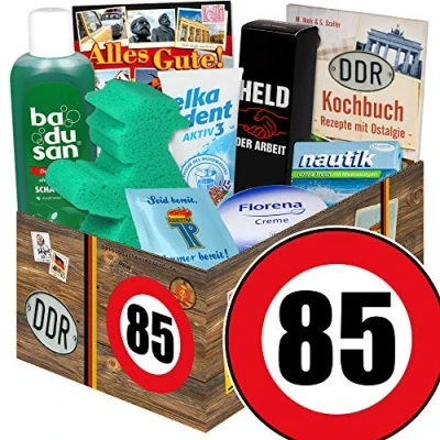 Abbildung von 85. Geburtstag/Geburtstag Geschenkidee Opa/Pflege Box aus der DDR