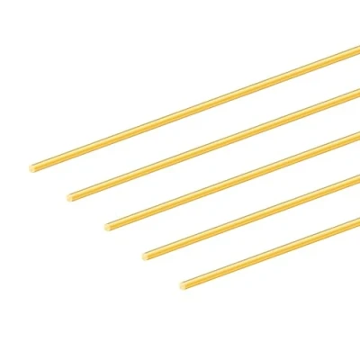 Abbildung von 5PCS 2.5mm Messingstab, iMeistek 200mm Länge Metall Vollmaterial Rundstab für Griffstifte RC Modelle DIY Basteln