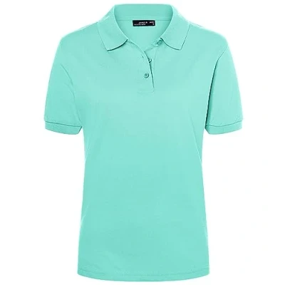 Abbildung von James &amp; Nicholson Damenpolo Classic Feines Piqué Poloshirt mit gestrickten Bündchen Farbe: Mint Grösse: XXL