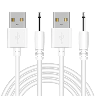 Abbildung von Bicmice USB Ladekabel 2,5mm DC für Massagegerät Spielzeug Schnelles Aufladen(2er Pack)
