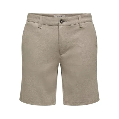 Abbildung von ONLY &amp; SONS Herren ONSMARK 0209 Melange Shorts NOOS Chinoshorts, Fallen Rock, L
