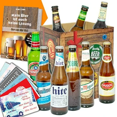 Abbildung von Geschenke Mann + BIER AUS ALLER Welt Geschenkbox Männer Geschenk Geburtstag