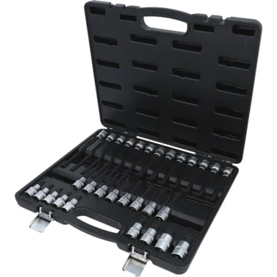 Abbildung von KS TOOLS 911.4510 Steckschlüsseleinsatz Set Innensechskant Chrom Vanadium Stahl Vierkant