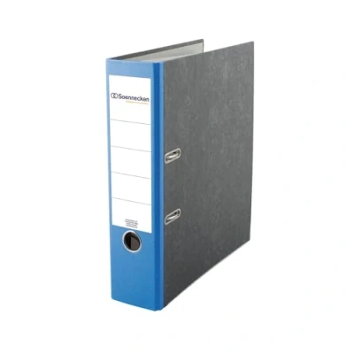 Abbildung von Soennecken Ordner 3323 DIN A4 80mm Pappe blau