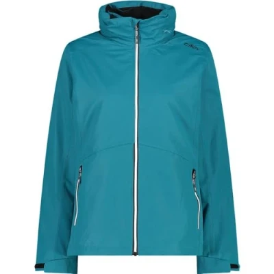 Abbildung von CMP Abnehmbare Kapuze mit Reißverschluss Inn.Jacket Damenjacke, Blaugrün, S