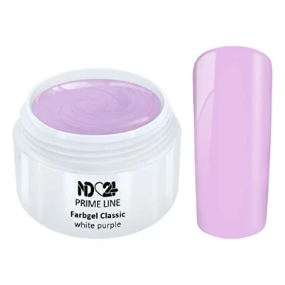 Abbildung von Prime Line Color Uv Gel Led Farbgel White Purple Lila Made in Germany 5ml