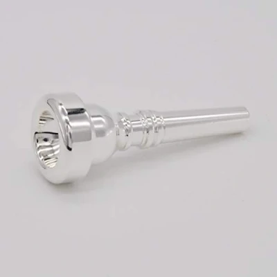 Abbildung von Soundman® Jagdhornmundstück 7C (großer Schaft) für Jagdhorn/Posthorn/Fürst Pless Horn (versilbert) Mundstück