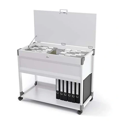 Abbildung von Durable System File Trolley 100 Multi Top, grau, 378710