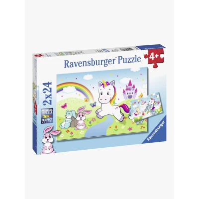 Abbildung von Ravensburger Kinderpuzzle 07828 Märchenhaftes Einhorn Puzzle für Kinder ab 4 Jahren, 2x24 Teilen