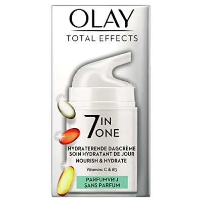 Abbildung von Olaz Total Effects 7in1 Feuchtigkeitsspendende Tagescreme, Parfümfrei 50 ML