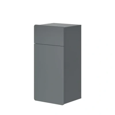 Abbildung von Vicco Midischrank Izan, Grau/Grau, 36.6 x 76.6 cm